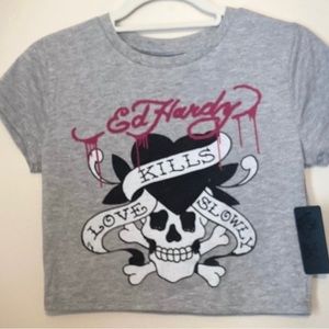 Ed Hardy crop top new with tags